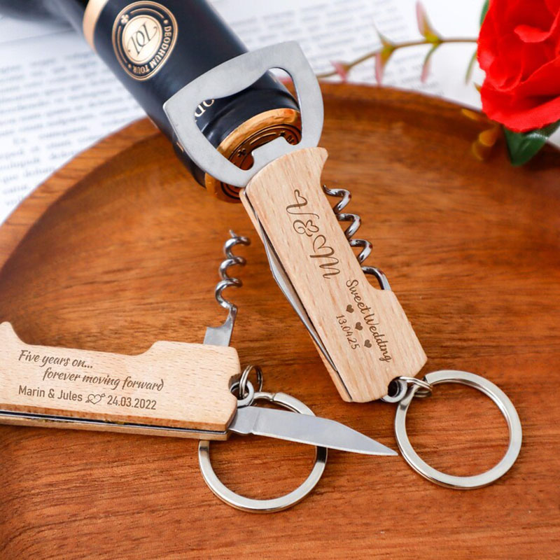 Op maat gegraveerd logo flesop - Wine Beer Logo recensie en prijs