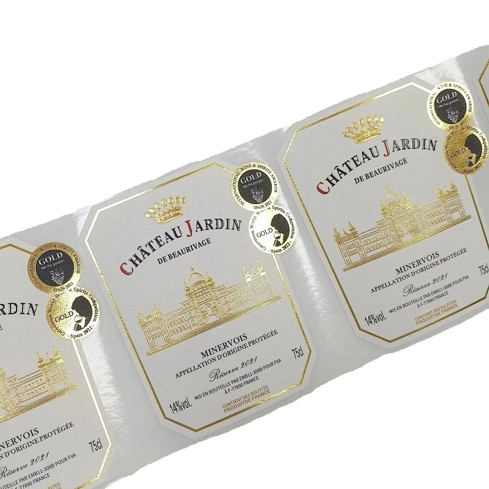 Op maat gemaakte logo stickers - Wine Beer Juice recensie en prijs