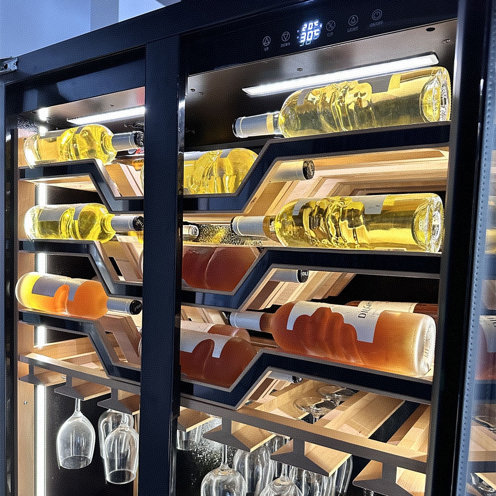 Twee deuren van gehard glas Op - Beer Wine Zone recensie en prijs